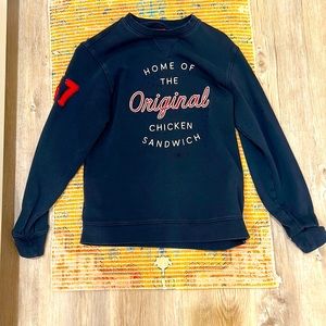 Chick-fil-A Limited Edition Sweatshirt, Small, Navy Blue